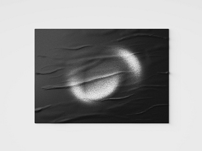 Ambedo No. 3 abstract bellingham black and white circle grey gritty noise paper pnw poster art poster design texture white