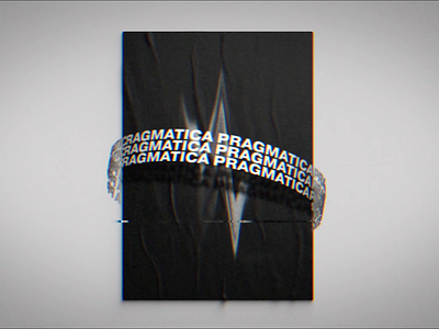 Pragmatica Promo 2d 360 3d abstract after effects bellingham grain grunge texture liquify noise paper poster rotate text texture tv vhs washington