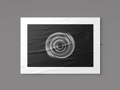 Onism 2d 3d abstract bellingham black and white circle gradient grain grit gritty liquify noise pnw poster pragmatica texture vortex washington