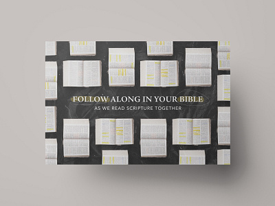 Follow Along In Your Bible