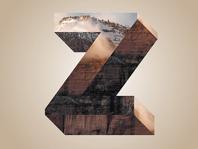 Phreaky Photo-Letters: Z for Zion dimension letters mountain photo photography phreaky series z zion