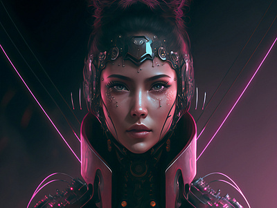 Underground Cyberpunk Goddess design graphic design