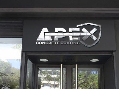 APEX CONCRETE COATING branding graphic design logo