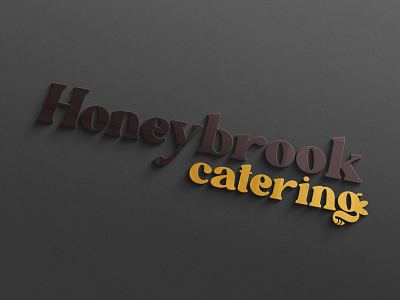 HONEYBROOK CATERING LOGO branding design graphic design illustration logo typography vector