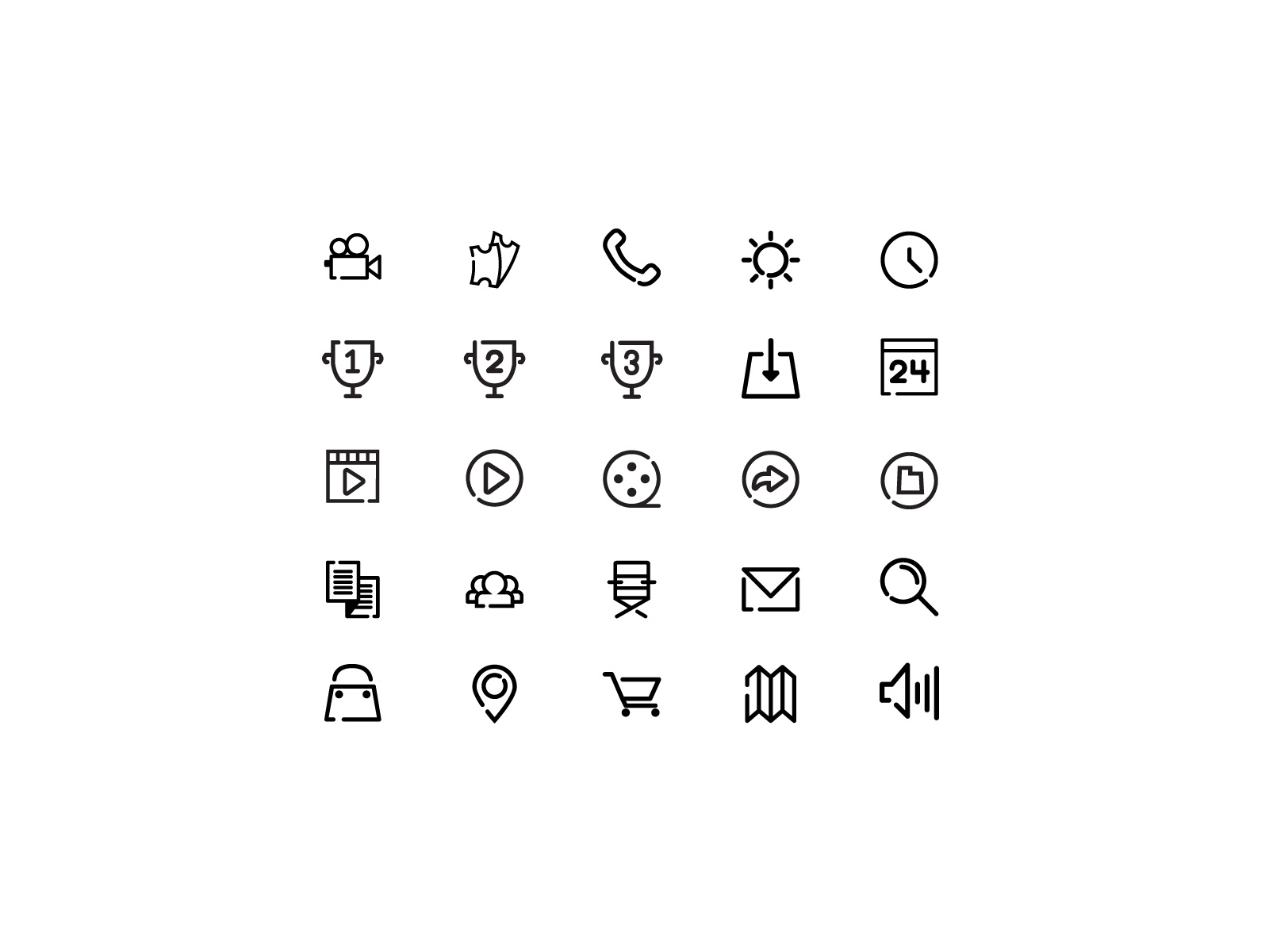 Sundance Festival Icons By Elijah Debenedetto On Dribbble