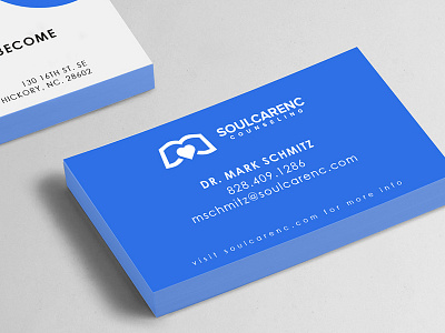 Soul Care NC Business Cards Mockup business card counseling mockup