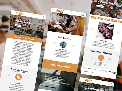 Wasted Space Mobile Social.Jpg adobe xd fresh orange prototype restaurant space wasted wasted space