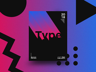 Type Resource Directory gradient poster poster design type typography