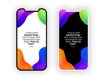 Saul Bass Quote Phone Background background beautiful blue gradient gradient design green orange phone phone background purple quote saul bass