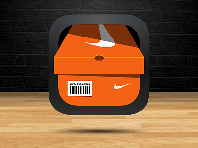 Nike Shoebox App Icon app apple conceptual icon ios7 kicks nike shoes sketch3 sketchapp