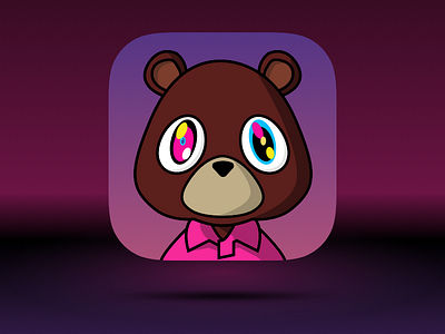 Yeezy Icon app appicon bear icon kanye kanyewest mascot music sketch3 sketchapp yeezus yeezy