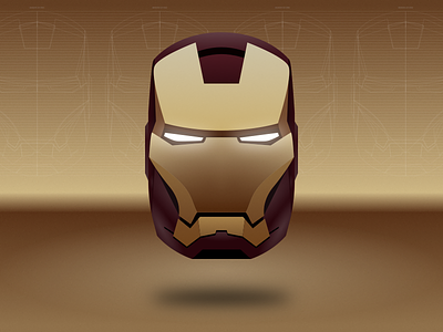 Iron Man Helmet avengers comics icon illustration iron man ironman sketch3 vector
