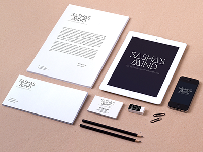 Brand Identity for Sasha's Mind Marketing brand identity collateral consultant logo marketing