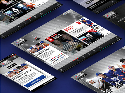 NHLPA Player's Playbook app blackberry hockey nhl responsive ui ux web