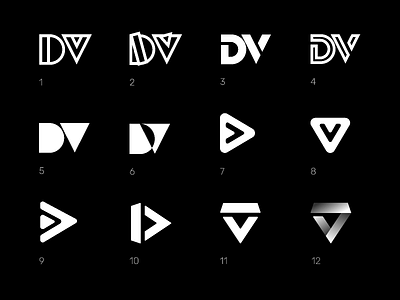 Dance Vocab Logo Concepts d logo dv logo logo v logo