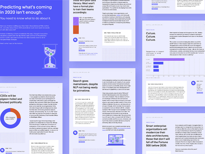 Analytics eBook by Susannah Franklin for ThoughtSpot on Dribbble