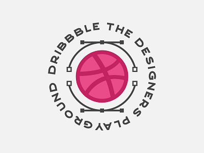 Dribbble Sticker Pack dribbble logo logo badge playground vector