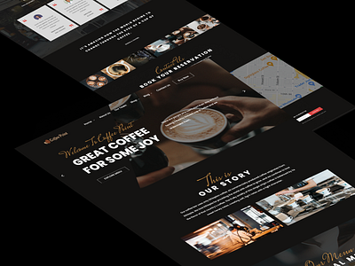 Coffee Point - UI Design - Figma (Home Page) app branding coffee brand ui figma landing page shahnajparvin77 ui ui design uiux web page website design
