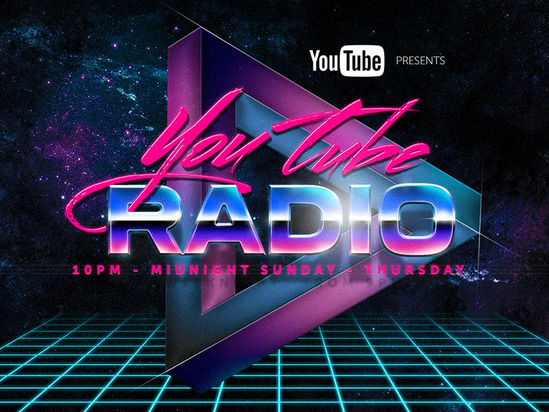 Youtube Radio 80s classic gif radio retro vhs youtube
