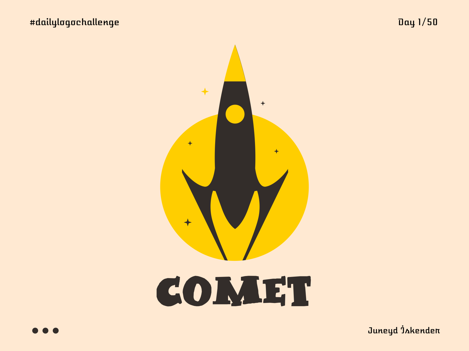 Space rocket ship pencil logo icon sign Royalty Free Vector