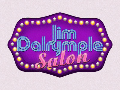 Jim Dalrymple Salon - Animated animated photoshop sign