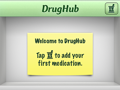 Drughubdribbble drugs iphone medical ui