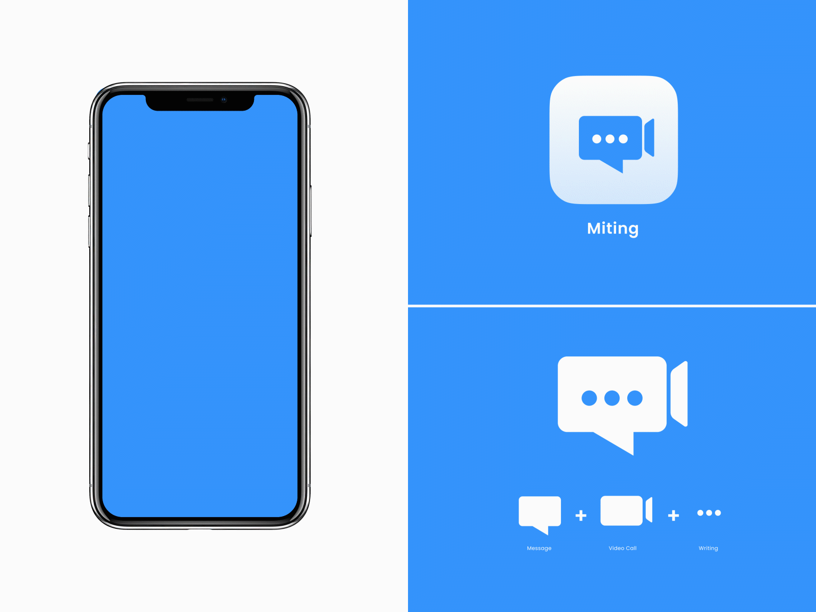 Online Meeting App UI & Logo Concept