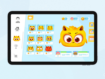 UX/UI Design E-learning kids Game character Development app design graphic design learningapp mobileapp ui ux