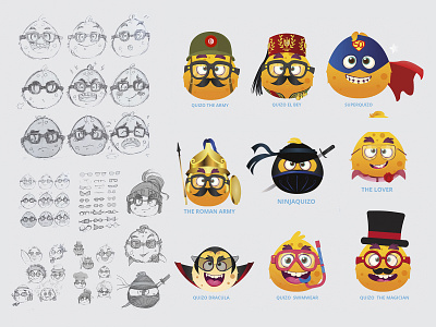 Game character concept Quizo animation characterdesign illustration learningapp mobileapp ui ux