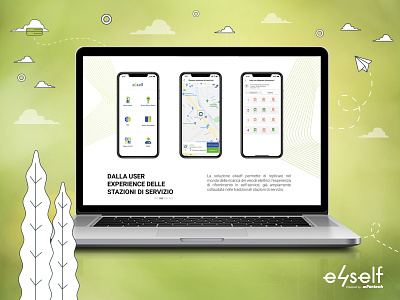 Electric Vehicle (EV) Charging Station Webdesign "E4self"