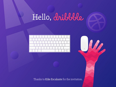 Hello Dribbble! debut first shot hello