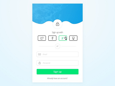 Sign up 001 dailyui dailyuichallenge signup ui ux