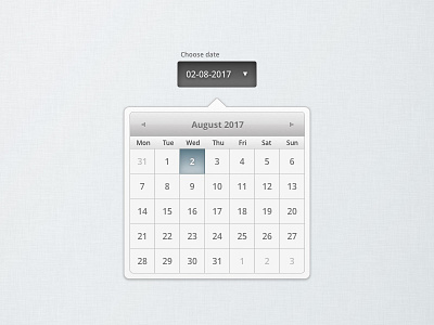 Dropdown 027 calendar challenge dailyui dropdown sketchapp ui ux