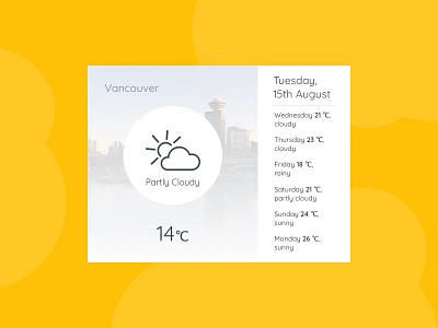 Weather 037 challenge dailyui sketchapp ui ux weather