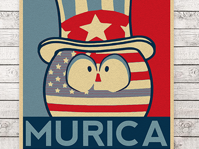 Murica poster countryballs indie poster