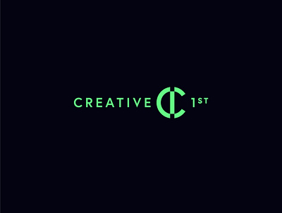 creative 1st logo design brand design branding design graphic identity logo typography