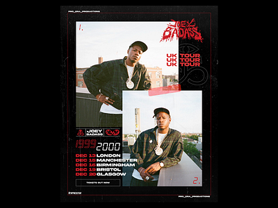 Joey Badass // Tour Poster Concept branding design graphic design merch typography