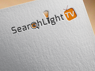 Search Light Tv Logo design logo logo 3d search