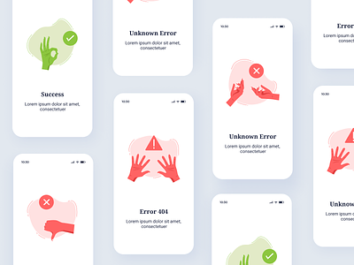 Linkboard - Empty State Illustration blobs branding error 404 error 500 error message error page error state fingers hands illustration mobile app design product design success message unknown error web design