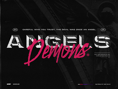 Angels X Demons Tshirt Design