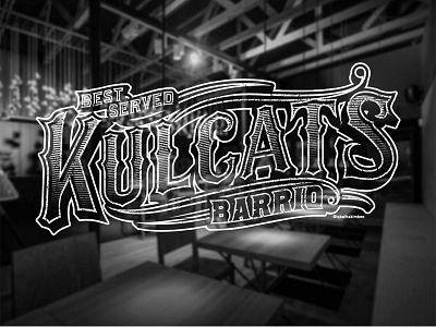 Kulcats lettering logotype typeface typography