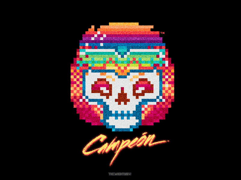 Campeon champ gif logo typo vector