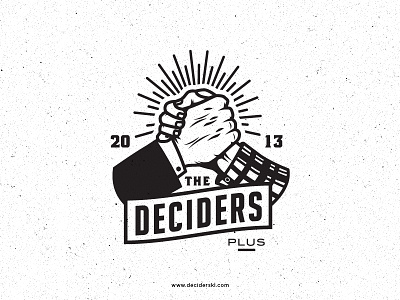 DECIDERS PLUS 02 icon illustration logo logotype trademark vector