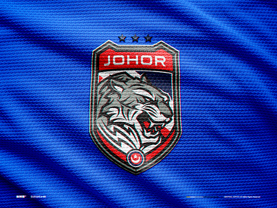 Johor Football Club (Fanmade) branding design emblem football icon illustration johor logo malaysia soccer typography vector