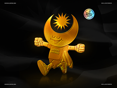 Bulan Bintang Emas emblem gold graphic iqbalhakimboo kualalumpur malaysia malaysiadaynft malaysianft merdeka nft nftasia nftcollectables nftcommunity