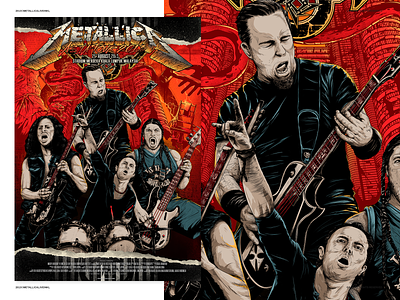 Metallica live in Kuala Lumpur illustration kuala lumpur malaysia metal metallica poster rock