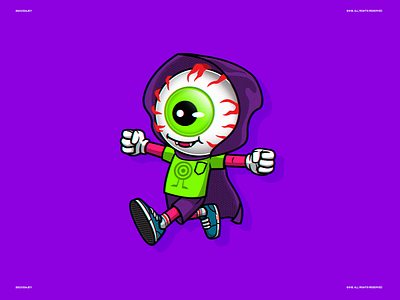The Infamous Dajey character eye illustration vector witch