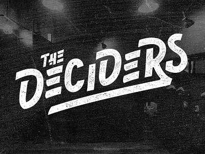 The Deciders doodle hand letters type typo typography