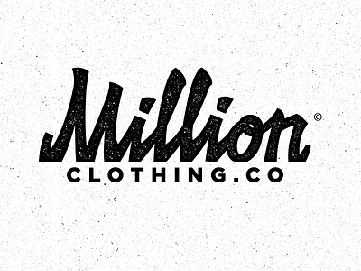 Million.co branding lettering logo type typography