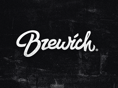 Brewich® brew lettering type typography vape vector